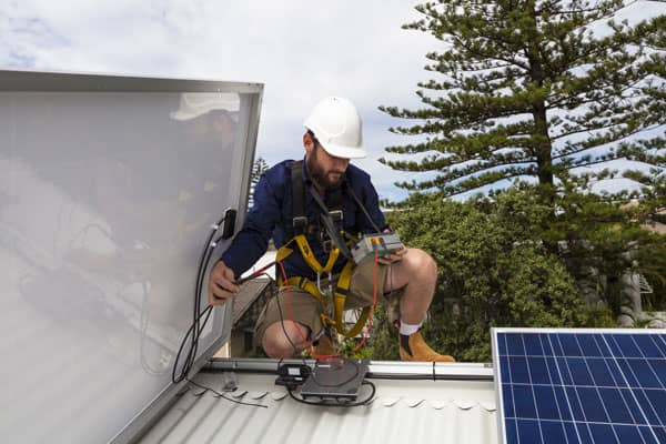 Green Edge Services installing solar panels